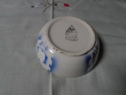 Granite ceramic, small bowl with blue and white flowers