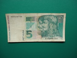 Horvátország 5 Kuna 1993
