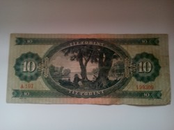 Papír 10 forint 1962 ből
