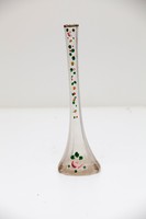 Antik üveg váza -ibolyaváza 25 cm, sérülésmentes, festett