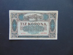 10 korona 1920 Sorszám között pont a 019  