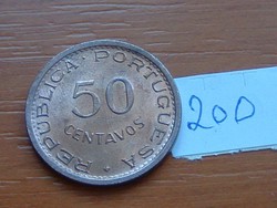 PORTUGÁL MOZAMBIK 50 CENTAVOS 1973 200.