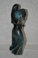 Sötét zöld hölgy váza  ( DBZ 0064 )