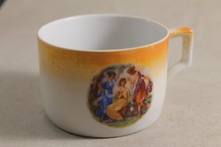 Zsolnay barokk jelenetes teás csésze 276