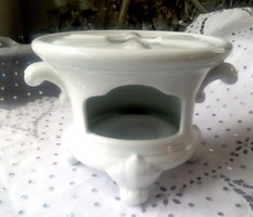 Fehér porcelán tea melegítő mécsestartó Hutschenreuther-Rosenthal 