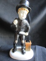 Lucky Chimney Sweeper Marked Porcelain Statue Old Nostalgia ndk German Retro Ornament