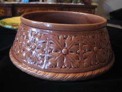 Zsolnay antik , kaspó , hibátlan , 5518 forma sz.   átmérő 23,7 cm x 10 cm magas