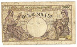 2000 lei 1941 Románia 2.