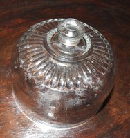 Old heavy glass dish cover