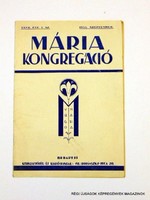 1933 szeptember  /  MÁRIA KONGREGÁCIÓ  /  RÉGI EREDETI ÚJSÁG Szs.:  8019