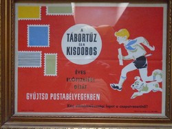 1960-as Plakát. A Tábortűz és Kisdobos újság árát . Gyűjtsd Postabéjegekben.
