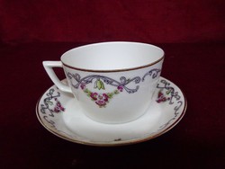 H & c --schlaggenwald Czechoslovak porcelain teacup + placemat. He has!