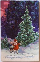 Karácsonyi képeslap, 1905-1930 között (Amag 1889)