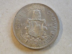 KK546 1964 Ezüst  1 korona Bermuda