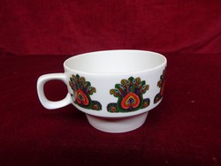 Hollóház porcelain teacup with a special pattern. He has!