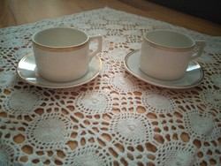 Pair of rare Zsolnay mocha cups