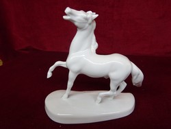 Herend porcelain equestrian statue, length 19 cm, height 18 cm. He has!