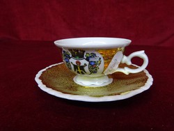 Royal quality porcelain, bavaria coffee cup + placemat, hand-painted, Munich coat of arms. He has!