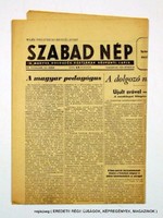 1954 június 6  /  SZABAD NÉP  /  Régi ÚJSÁGOK KÉPREGÉNYEK MAGAZINOK Szs.:  12416