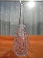 Antik 1900-as évek elejei kristály váza hibátlan és nagyon különleges forma súlyos darab 38,5 cm