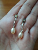 Real cultured pearl with silver fulbevalo
