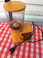 Sárga retro Braun kávéőrlő - kiválóan működik - Retro Elektromos Kávédaráló dió mák