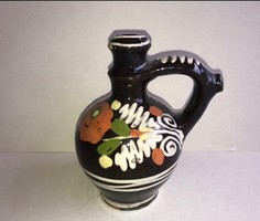 Old holy water, remembrance of Máriagyud, pottery jug, 16 cm. 1930