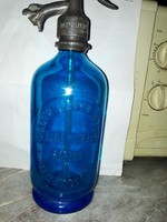 Soproni kék szódásüveg