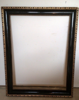 75x100 cm-s tükörkeret képkeret keret fekete / arany színben
