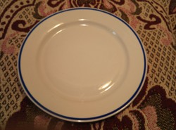 G_020 Alföldi porcelán kék csíkos lapos tányér 1db pótlásnak