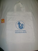 Retro Takarékszövetkezet feliratos vászon táska, bevásárló szatyor