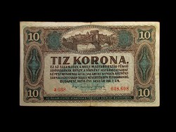 10 KORONA - HASZNÁLT - DE SZÉP - 1920-BÓL