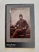 Régi fotó katona műtermi fénykép 