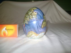 Aszalós-Art Family szecessziós porcelán tojás bonbonier - kézifestés