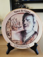 Vasco da Gama porcelán dísztányér