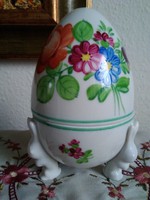 An Easter surprise on a bunny's legs made with a rare Herend, fabergé egg pattern!
