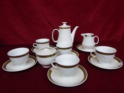 Colditz quality German porcelain tea set for five people. He kept it in a display case. He has!