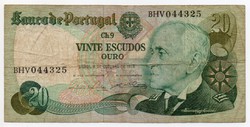 Portugális 20 portigál Escudo, 1978
