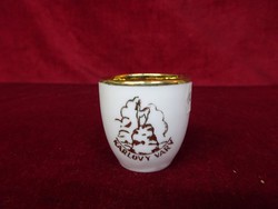 A cup of Czechoslovak brandy with the inscription Karlovy vary. Showcase quality, 4 cm high. He has!