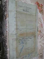 Original document of the Hungarian Royal Iron and Steel Factory in Diósgyőr from 1904