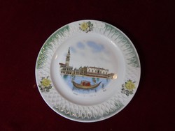 Schirnding bavaria antique german porcelain cake plate with venetian skyline. He has!