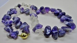 Beautiful old amethyst and rhinestone necklace from bigger eyes
