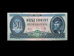 20 FORINT - 1965  VI. SZÉRIA - VF+ TARTÁSBAN