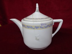 Quality German porcelain teapot with a small blue pattern, height 16 cm. He has!