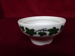 Jl menau German porcelain sugar bowl. Beautiful green pattern in a display case. He has!
