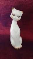Porcelán Cica, macska figura