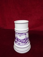 Great Plain porcelain beer mug with the inscription Hódmezővásárhely, 16.5 cm high. He has!