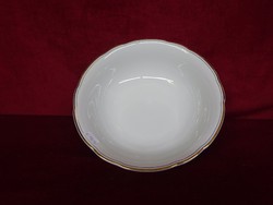 Mz Czechoslovak porcelain garnished bowl with gold border, diameter 24.5 cm. He has!