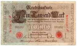 Németország 1000 német birodalmi Márka, 1910