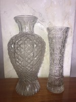 Retro üveg vázák (2 db együtt)